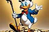 Who needs a mattress when you’ve got a vault full of gold? Sweet dreams, Scrooge!