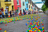 The Barrack Hill Ball Roll is a unique lottery when thousands of coloured numbered balls cascade…