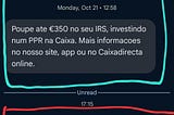 Porque eu "adoro" que os bancos usem tanto SMS para validações...