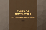 Types Of Newsletter