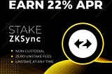 Стейкинг zkSync (ZK) 22% APR. Пассивный доход от zkSync (ZK)
