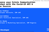 Enhance your Crisis Communication Chatbot with the Covid-19 API & News Sources