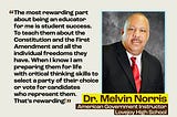 Teacher Appreciation Week: Dr. Melvin Norris