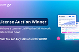 We have a commercial WeatherXM Network Data license now.