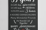59th Anniversary Gift for Parents Custom Canvas Print