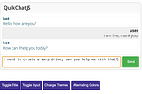 QuikChat example widget (image by author)