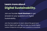 What is Digital Sustainability? Free Webinar