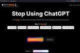 Stop using ChatGPT