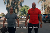 Dwayne gives man who reminds him of own father $100,000