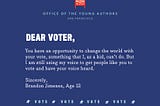 Dear Voter: Why Young People Want You To Vote