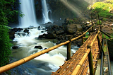 Bamboo Bridge, Indonesia