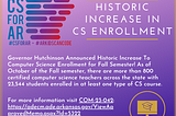 Historic Increase in Computer Science Enrollment!