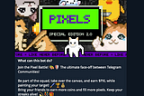 Pixels链游在Telegram上的表现