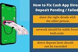 Why Direct Deposit Failed on Cash App ?