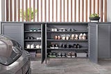 aluminium shoes cabinet