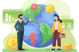 global economy, illustration used under simple commercial license from Envato Elements