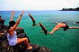 Cliff Jumping!