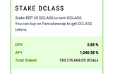 dClass.io 205,8975.56% APY on Staking Platform