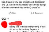 [From a faceb**k post made in September 2020]