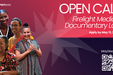 A promotional image for Firelight Media’ Documentary Lab Open Call with a link to the application at bit.ly/doc-lab