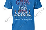 Celebrate 100 Seasons of New York Giants Football Signatures T-Shirt