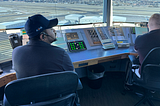 Air traffic controllers at Centennial Tower in Colorado were the first to use the enhanced Runway Incursion Device, pictured in the center with green and red buttons.