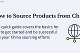 How to Source Products from China