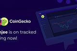 Conjee moved to tracked listing on CoinGecko