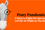 Pony Pandemic: 5 Ways to Fight the Spread of COVID-19 While at The Barn