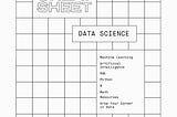 The Ultimate Cheat Sheet for Data Scientists