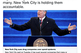 After New York Sues Opioid Manufacturers, Drug Policy Experts Warn That Legal Action Won’t Save…