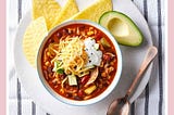 My Make Ahead Mexican-ish Soup from my upcoming cookbook