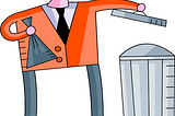 The garbage can