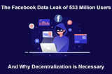 Facebook Data of 533 Million Users Leaked: Why Decentralization is Necessary