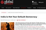 India is Not Your Default Democracy