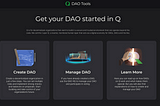 Q Development publishes DAO Governance Toolkit: the simplest way to create and manage your DAO on Q