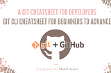 A Git Cheatsheet for developers || Git & Github CLI Cheatsheet for beginners to advance