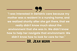 A Sit-Down with Dr. Jean Munn, Florida State University College of Social Work