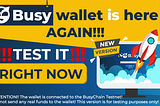 Busy Testnet Desktop Wallet v2 released!