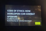 Code of ethics: how developers can combat spyware