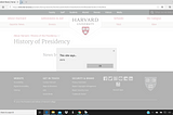 Cross Site Scripting Harvard University