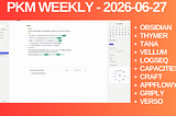PKM Weekly — 2026–06–27