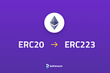 Bethereum is switching to ERC223!