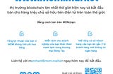 Khởi chạy cửa hàng buôn bán của bạn trên Blockchain tại MOM.market