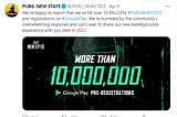 PUBG: New State game crosses up to 10 million preregistrations on Google Play