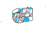 Self-created Illustration about me do mentoring with people