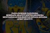 Ukraina-Rusia, Konflik Senjata, dan Seniman.