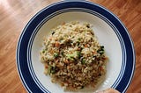 Eggs and vegetable fried rice