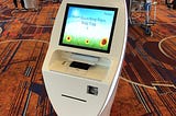 Photo by Author — a Jetstar check-in terminal at Changi Airport, Singapore