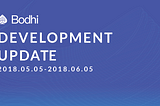 Bodhi Development Update: June 5, 2018